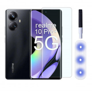 Realme 10 pro plus Uv Tempered Glass One-touch Fast Fingerprint Unlock Premium